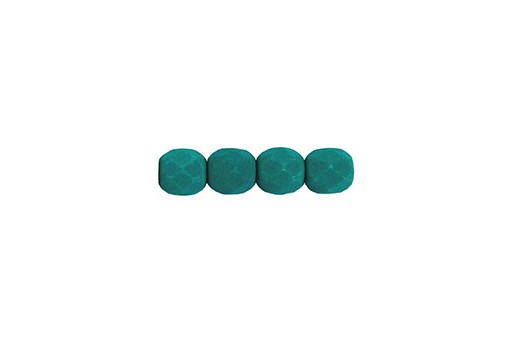 Fire Polished Round Beads Neon Dark Emerald 6mm - 30pcs-perlinebijoux-