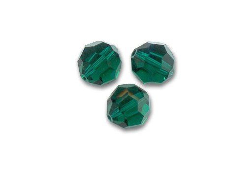 Round 5000 Swarovski Emerald AB 3mm - 10pz-perlinebijoux.com-