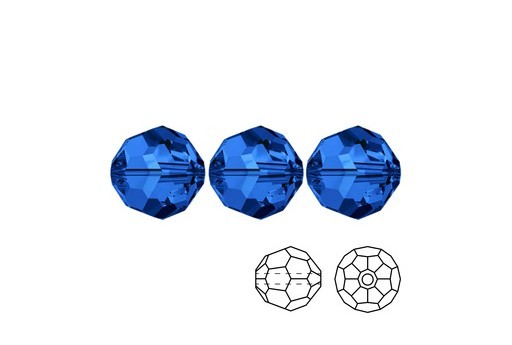 Round 5000 Swarovski Sapphire AB 3mm - 10pz-perlinebijoux.com-