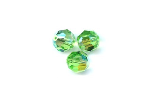 Round 5000 Swarovski Peridot AB 3mm - 10pz-perlinebijoux.com-