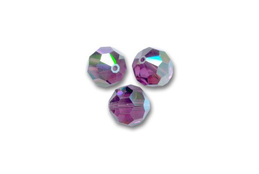 Round 5000 Swarovski Amethyst AB 4mm - 10pz-perlinebijoux.com-