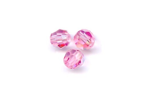 Round Swarovski 5000 Light Rose AB 4mm - 10pcs-perlinebijoux.com-