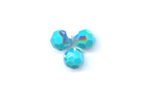 Round 5000 Swarovski Turquoise AB 4mm - 10pz-perlinebijoux.com-