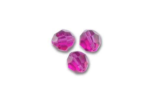 Round 5000 Swarovski Fuchsia AB 4mm - 10pz-perlinebijoux.com-