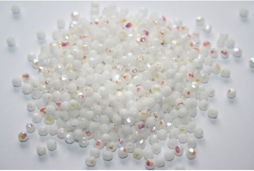 60 Perline Mezzi Cristalli 3mm Crystal Col.00030