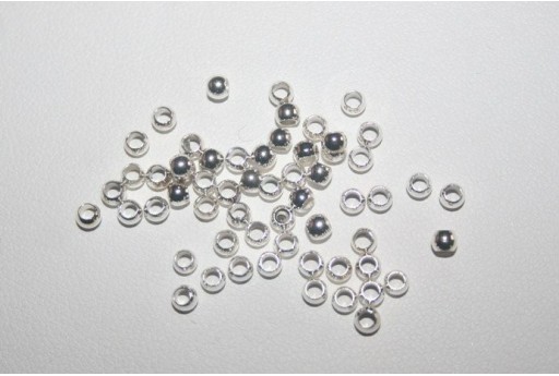 Perle a pressione - Schiaccini 3mm - Colore Argento Componenti per la  creazione di bigiotteria 