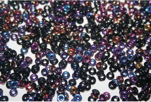 Perline O Bead 1x3,8mm, 5gr, Jet Sliperit Col.29500